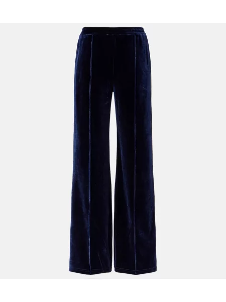 Pantaloni de trening The Upside din velur albastru