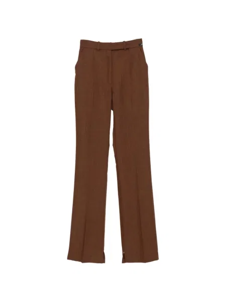 Cu centură pantaloni Elisabetta Franchi maro