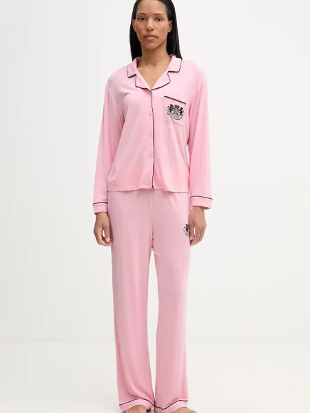 Juicy Couture piżama LS PJ różowa