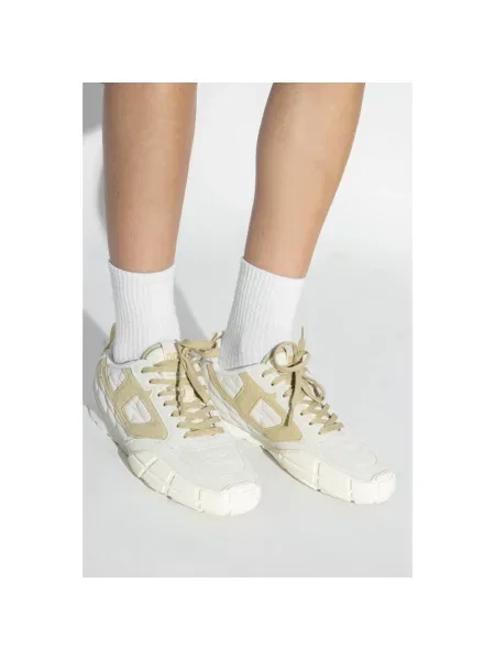 Sneakersy Diesel skórzane beżowe