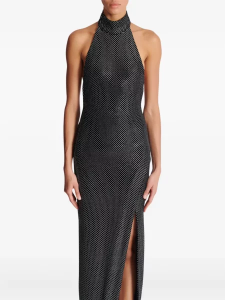 Rochie Balmain de catifea de costum negru