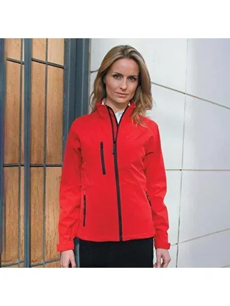 La Femme® Oddychająca Kurtka Wiatroodporna Typu Softshell czerwona