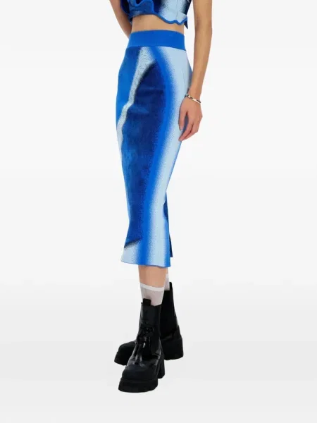 Spódnica midi Ph5 do kolan niebieska