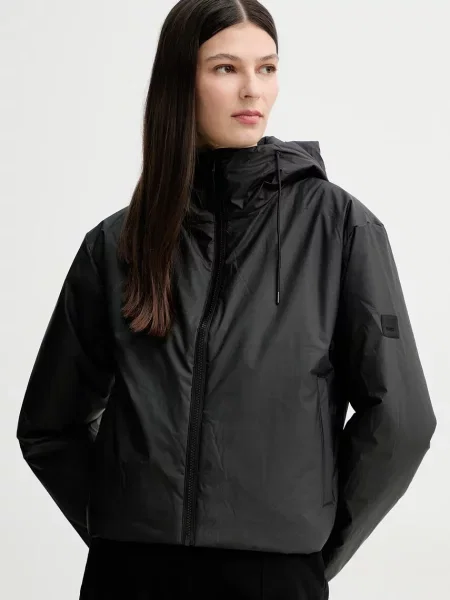 Rains kurtka Lohja Short Insulated Jacket przejściowa czarny