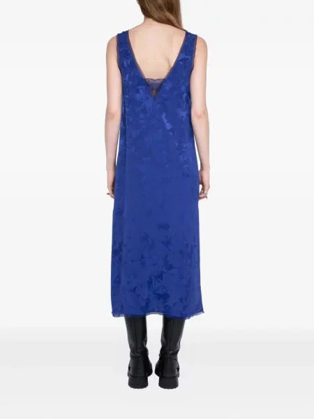 Rochie midi Zadig&voltaire din dantelă până la genunchi de costum albastru
