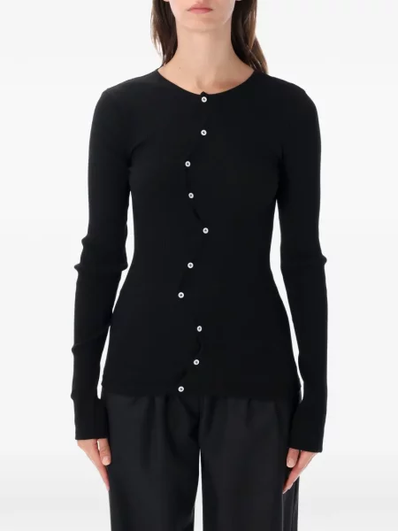 Cardigan Opérasport asimetric negru