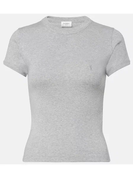 Tricou Saint Laurent tricotate gri