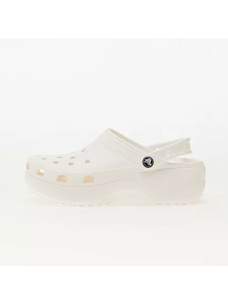 Класичні кросівки Crocs на платформі білі