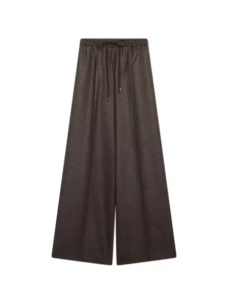 Pantaloni Max Mara de lână maro