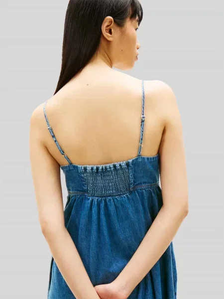 Tommy Jeans Sukienka jeansowa niebieski