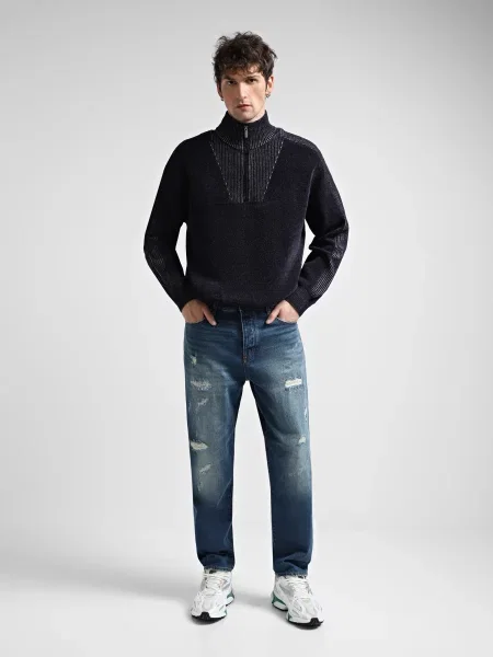 Прямые джинсы Armani Exchange синие