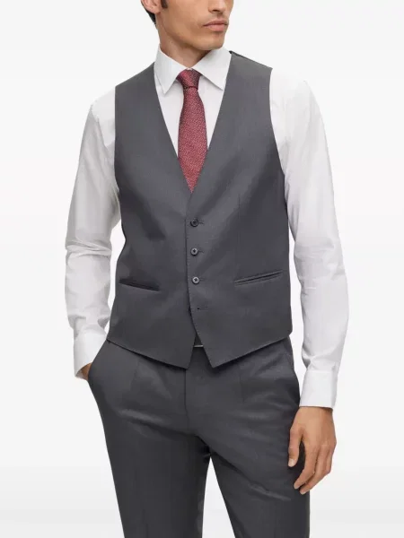 Пухен елец Boss сиво