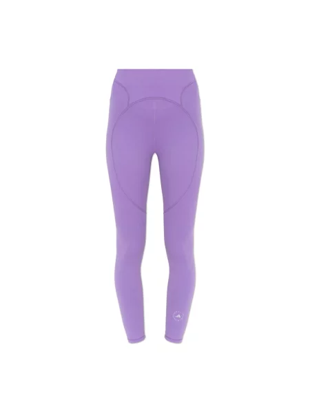 Legginsy Adidas By Stella Mccartney fioletowe