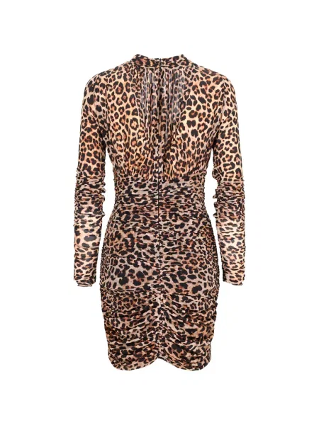 Rochie mini Blumarine cu imagine cu model leopard roz