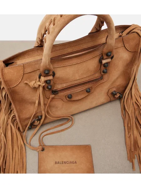 Geantă Balenciaga din piele bej