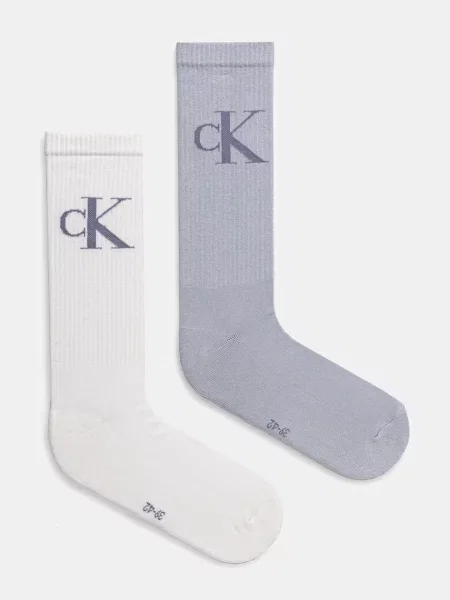 Чорапи Calvin Klein Jeans 2 чифта синьо