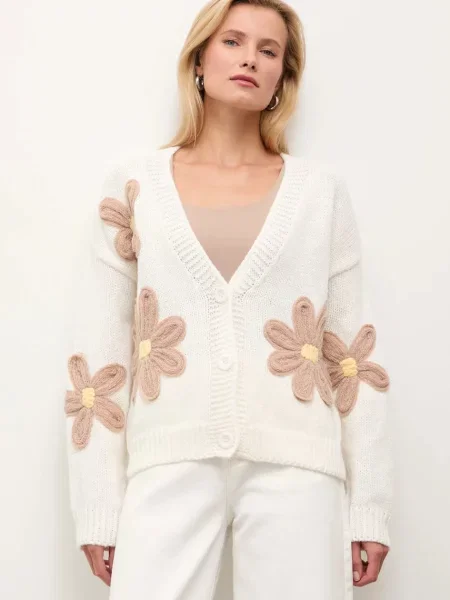 Answear.LAB cardigan din amestec de lână bej