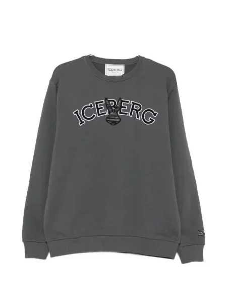 Hanorac Iceberg cu broderie gri