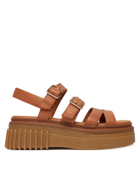 Сандали Clarks Evamar Strap кафяв