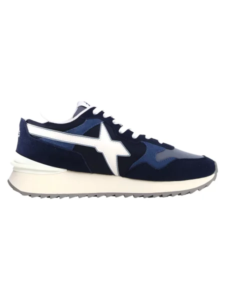 Sneakersy W6yz zamszowe niebieskie