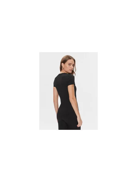 Guess Marškinėliai Camelia Slim Fit juoda