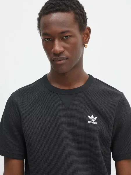 Однотонная футболка Adidas Originals черная