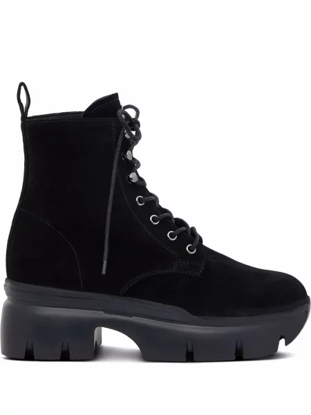 Botine Giuseppe Zanotti cu șireturi din dantelă negru