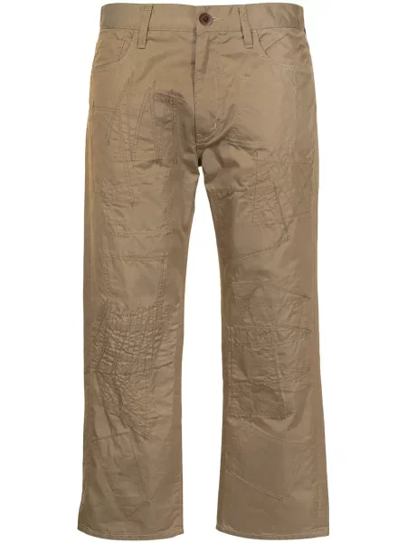 Cropp pantaloni chino Junya Watanabe Man cu broderie maro