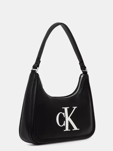 Geantă Calvin Klein Bold Ck Small Shoulder Bag negru