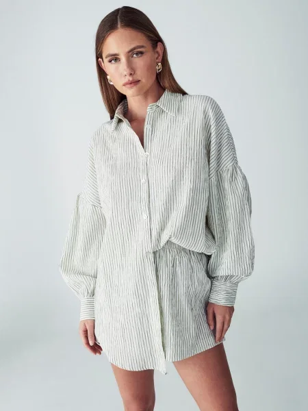 St MRLO Bluză ELLIE crem kaki