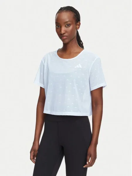 Adidas T-shirt Strength Essentials Workout Boxy Mesh Relaxed Fit bijela