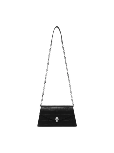 Torebka Alexander Mcqueen skórzana czarna