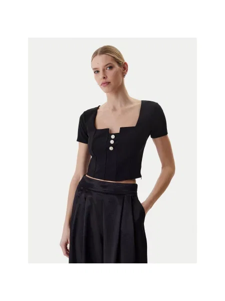 Guess Bluza Classic Fit črna