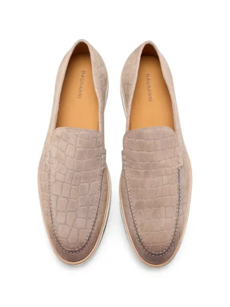 Pantofi loafer Magnanni din piele de căprioară