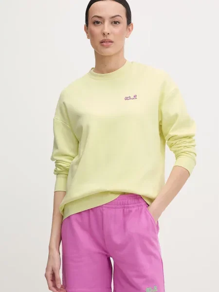 Jack Wolfskin bluza Celebrate The Paw żółta