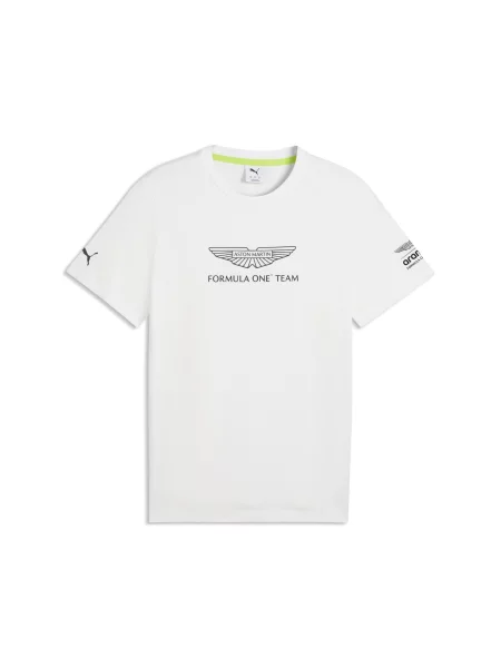 Koszulka PUMA x ASTON MARTIN ARAMCO TEAM Essentials Akcesoria S biały