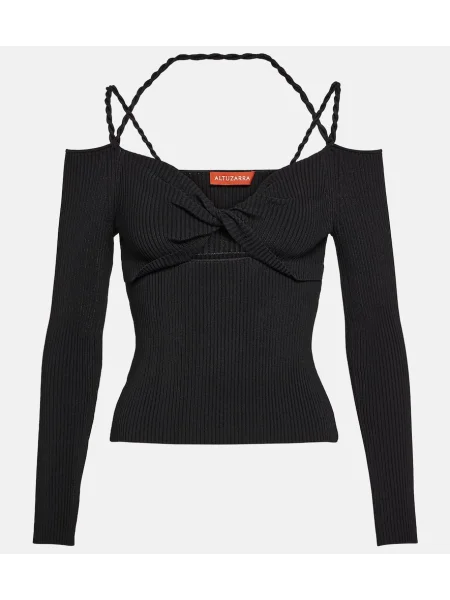 Top Altuzarra tricotate negru