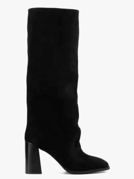 Замшевые сапоги Leberdes черные