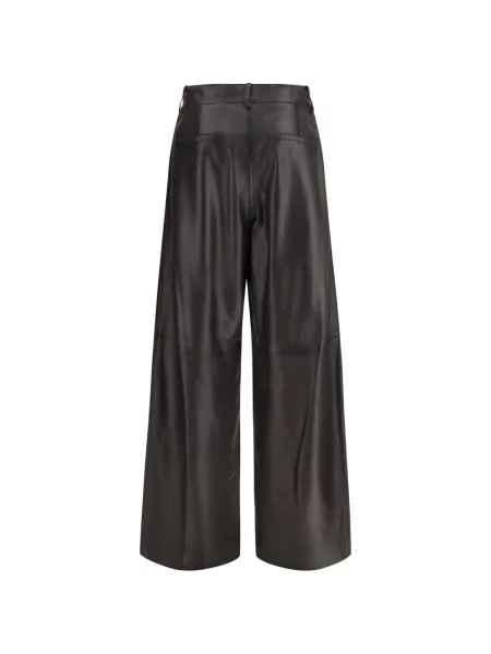 Pantaloni P.a.r.o.s.h. din piele maro