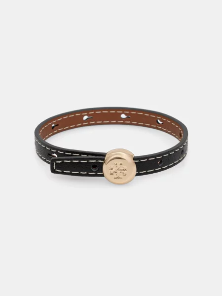 Tory Burch narukvica za žene kožna Icon crna