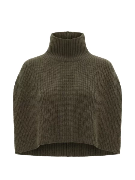 Poncho Sa Su Phi din cașmir verde