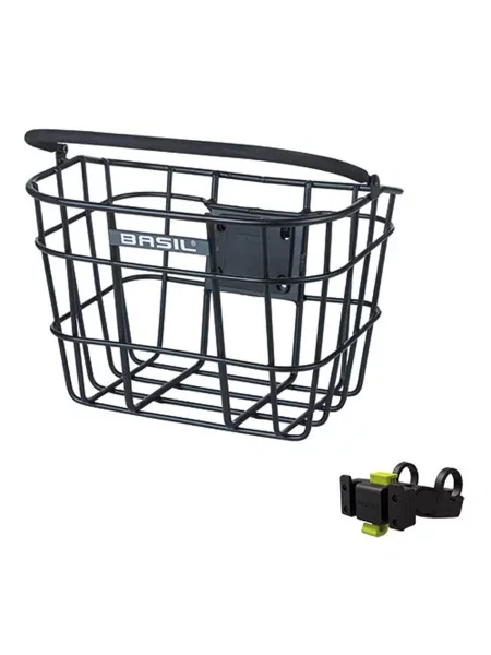 Kosz Rowerowy Bremen Alu Kf Z Uchwytem Na Kierownicę 28 X 37 X 26 Cm czarny
