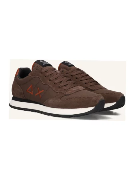 Sneakersy Sun68 brązowe