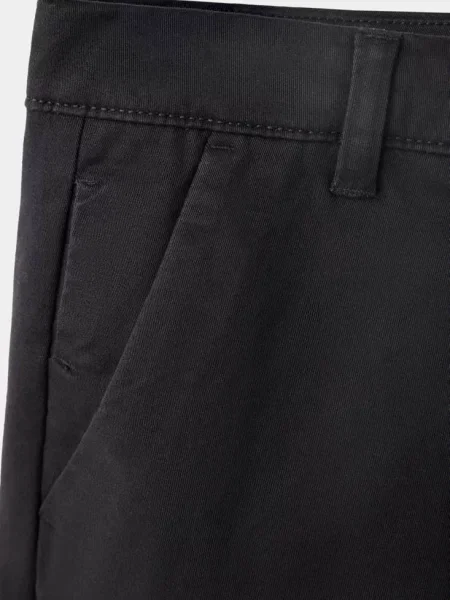 Spodnie chinosy z wywiniętym dołem Dzieci 12 MANGO KIDS czarny