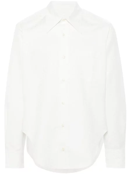 Žakárová košile Erl bílá