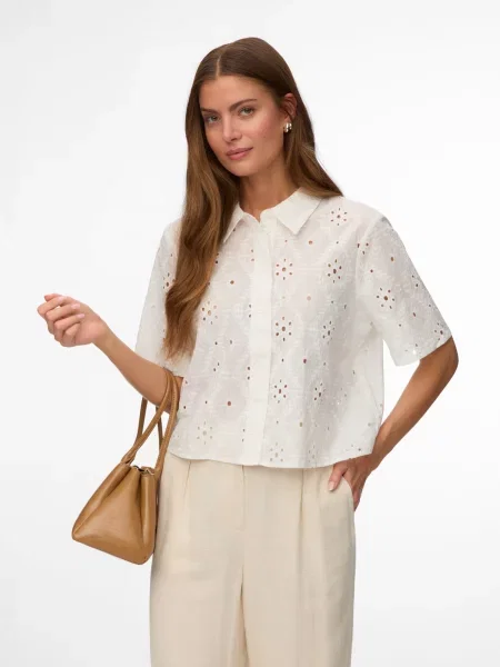 VERO MODA Bluză VMELIZA' alb