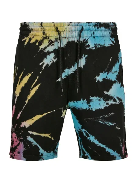 Urban Classics Pantaloni albastru deschis / galben închis / roz închis negru