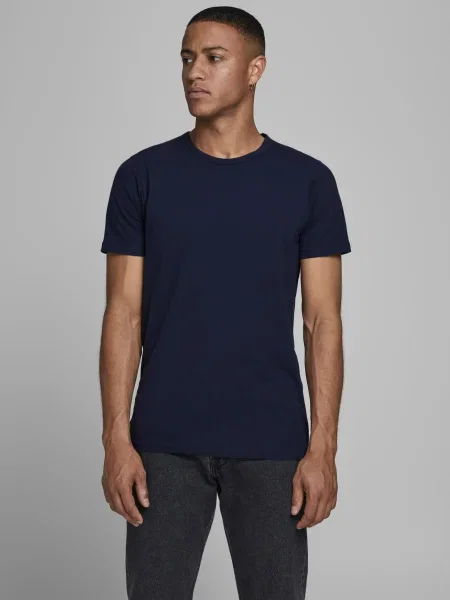 JACK & JONES Tričko námornícka modrá