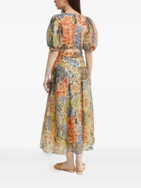 Rochie maxi Ixiah de costum verde