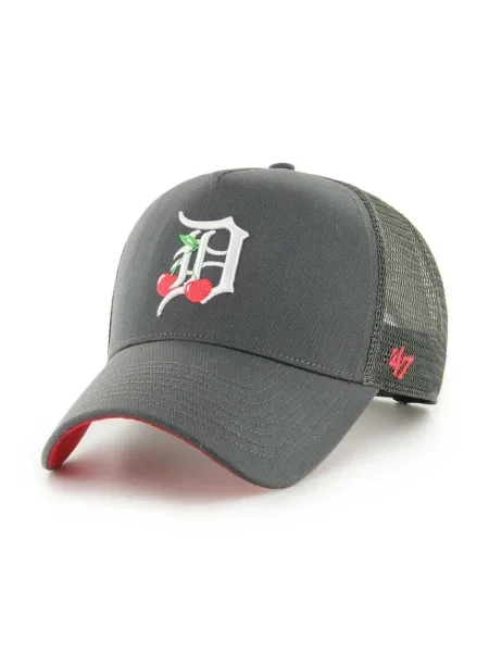 Шапка с козирка 47 brand MLB Detroit Tigers с апликация сиво